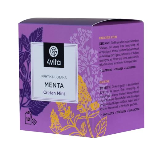 Minze Tee - 4vita - (Box / 12 Teebeutel á 1,5 g) von 4Vita