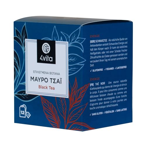 Schwarzer Tee - 4vita - (Box / 12 Teebeutel á 1,5 g) von 4Vita