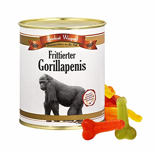 4you Design | Gorilla Willis frittiert Feines aus der Dose – lustiges Geschenk für Männer & Frauen – Geschenkidee für Erwachsene zum Geburtstag, Weihnachten – Willis Fruchtgummis – 200g Gorillapenis 4you Design | Gorilla Willis frittiert Feines aus der Dose – lustiges Geschenk für Männer & Frauen – Geschenkidee für Erwachsene zum Geburtstag, Weihnachten – Willis Fruchtgummis – 200g Gorillapenis von 4you Design