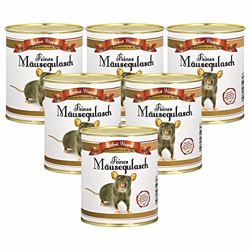 4you Design 6-er Set Mäusegulasch Feines aus der Dose – Geschenkidee zu Weihnachten für Männer, Frauen & Kinder – Weiße Mäuse Schaumgummi Süßigkeit als Wichtelgeschenk – 6x 175g 4you Design 6-er Set Mäusegulasch Feines aus der Dose – Geschenkidee zu Weihnachten für Männer, Frauen & Kinder – Weiße Mäuse Schaumgummi Süßigkeit als Wichtelgeschenk – 6x 175g von 4you Design