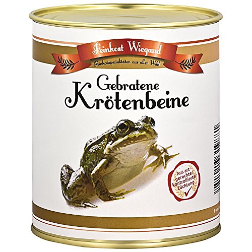 4you Design Krötenbeine Feines aus der Dose – Partygeschenk für Kinder & Erwachsene – Frösche Fruchtgummi in Original Feinkost-Dose – Lustige Idee zum Kindergeburtstag oder als Aprilscherz - 1x175g 4you Design Krötenbeine Feines aus der Dose – Partygeschenk für Kinder & Erwachsene – Frösche Fruchtgummi in Original Feinkost-Dose – Lustige Idee zum Kindergeburtstag oder als Aprilscherz - 1x175g von 4you Design