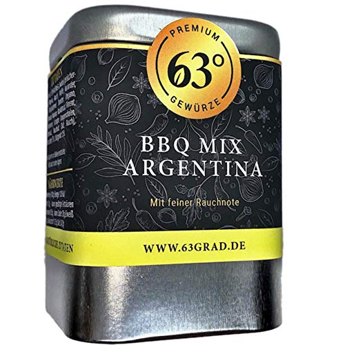 63 Grad - BBQ Mix Argentina - Grillgewürz mit Rauchgeschmack (90g) von 63 Grad