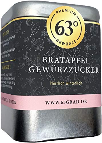 63 Grad - Bratapfel Gewürzzucker - für leckere Bratäpfel (140g) von 63 Grad