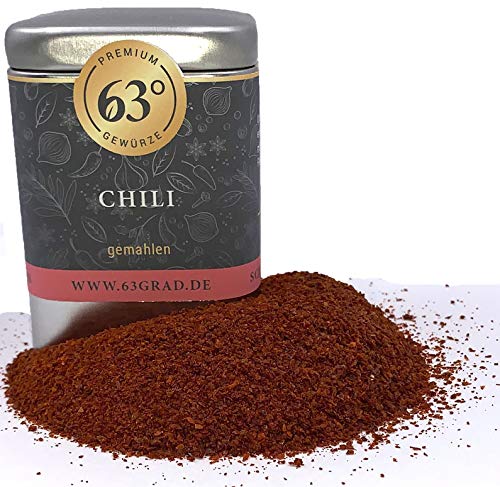 63 Grad - Chili gemahlen - Chilipulver, milde Schärfe (75g) von 63 Grad