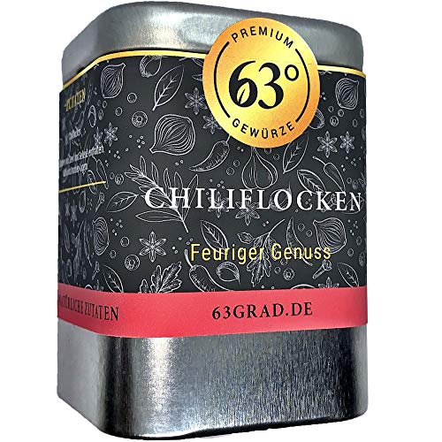 63 Grad - Chiliflocken - Chili Flocken - Crushed Chili (50g) von 63 Grad