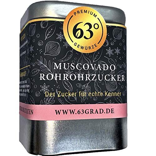 63 Grad -Dark Muscovado Rohrohrzucker (100g) von 63 Grad