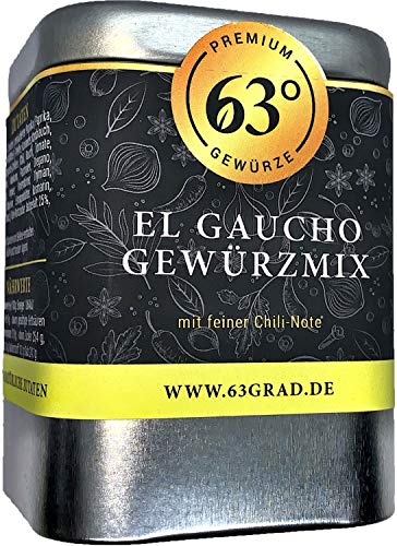63 Grad - El Gaucho Gewürzmix - Grillgewürz mit feiner Chili Note (90g) von 63 Grad