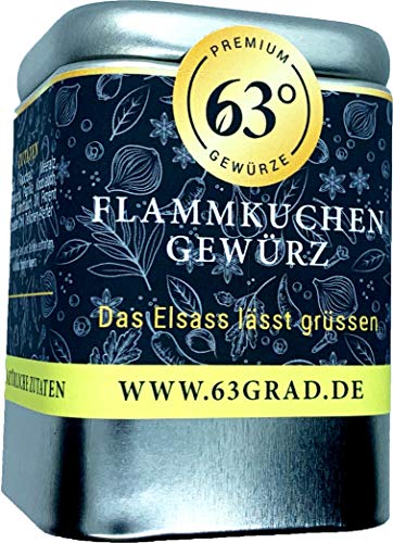 63 Grad Flammkuchen Gewürz - Macht Elsässer Flammkuchen noch leckerer (75g) von 63 Grad