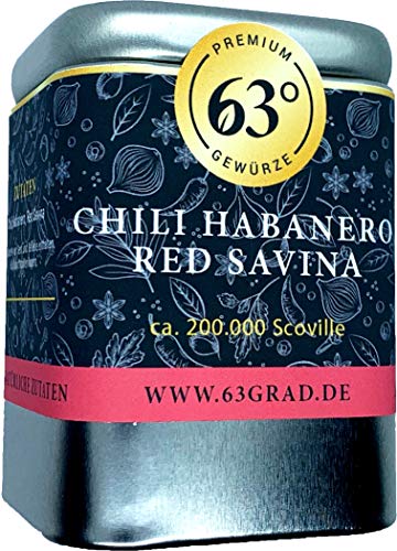 63 Grad Habanero Chili Red Savina gemahlen - richtig scharfes Chili (50g) von 63 Grad