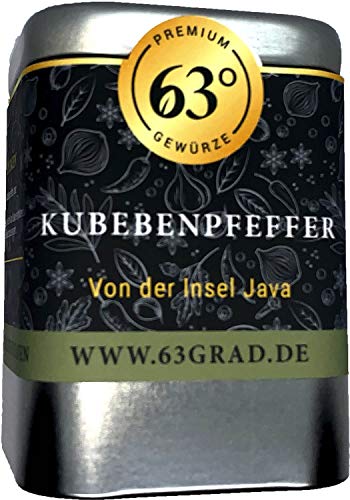 63 Grad - Kubebenpfeffer ganz - Schwarzer Pfeffer - Javapfeffer (45g) von 63 Grad