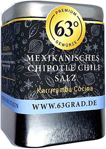 63 Grad - Mexikanisches Chipotle Chili Salz - Scharfes Gewürzsalz (100g) von 63 Grad