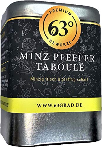 63 Grad - Minz Pfeffer Taboulé - Gewürz für Bulgursalat oder Salatdressings (35g) von 63 Grad