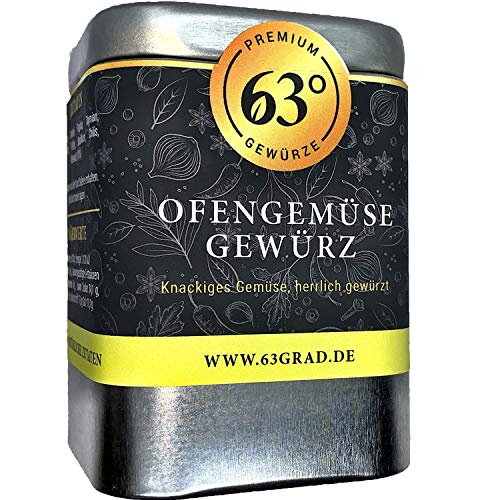 63 Grad - Ofengemüse Gewürz - Für mediterranes Gemüse aus dem Ofen (50g) 63 Grad - Ofengemüse Gewürz - Für mediterranes Gemüse aus dem Ofen (50g) von 63 Grad