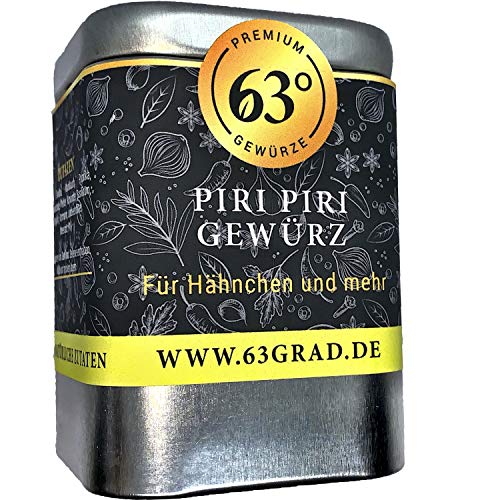 63 Grad - Piri Piri Gewürz - Scharfe Mischung für Geflügel und mehr (75g) von 63 Grad