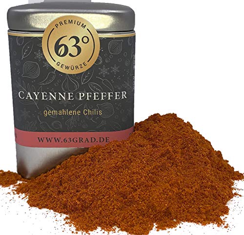 63 Grad Premium Cayenne Pfeffer - Cheyennepfeffer - gemahlen Chili von 63 Grad
