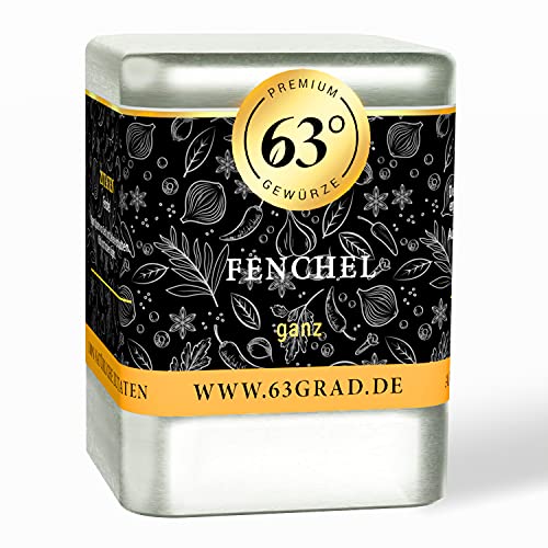 63 Grad - Premium Fenchel - ganze Samen als Gewürz oder Fenchelöle (60g) von 63 Grad