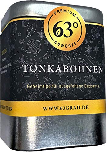 63 Grad - Premium Tonkabohnen - Ganze Tonka Bohnen (75g) von 63 Grad