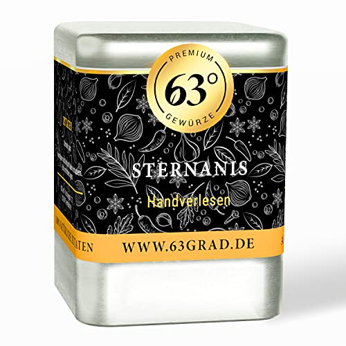63 Grad - Sternanis ganz - Premium Qualität - Handverlesen (25g) von 63 Grad