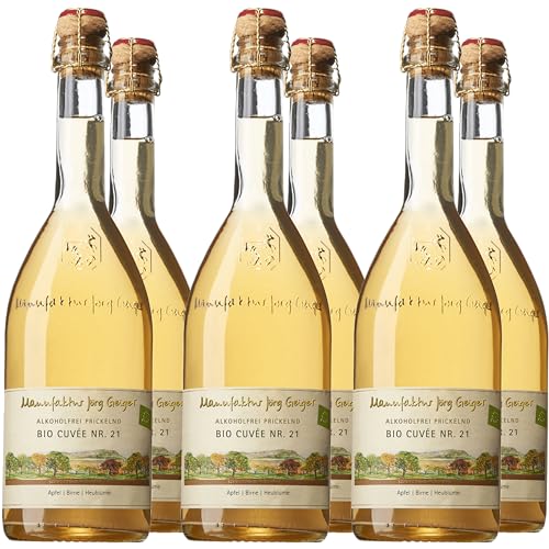 Bio Cuvée Nr. 21 Alkoholfrei Prickelnd, Jörg Geiger, 6er Paket Bio Cuvée Nr. 21 Alkoholfrei Prickelnd, Jörg Geiger, 6er Paket von 6er Paket