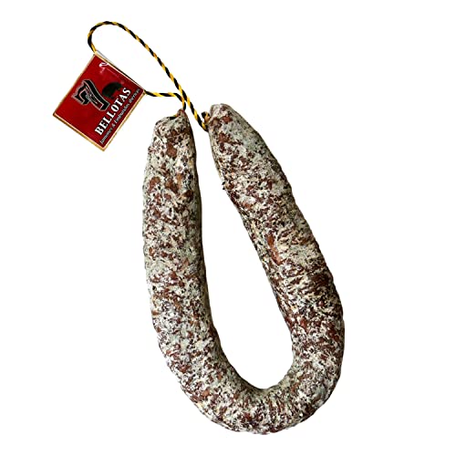 7 BELLOTAS Iberischer Schweine-Salami | Salchichon 100% Ibérico Rasse Bellota Pata Negra | Salamiwurst vom Iberischen Eichelschwein (Stück +500G) 7 BELLOTAS Iberischer Schweine-Salami | Salchichon 100% Ibérico Rasse Bellota Pata Negra | Salamiwurst vom Iberischen Eichelschwein (Stück +500G) von 7 BELLOTAS