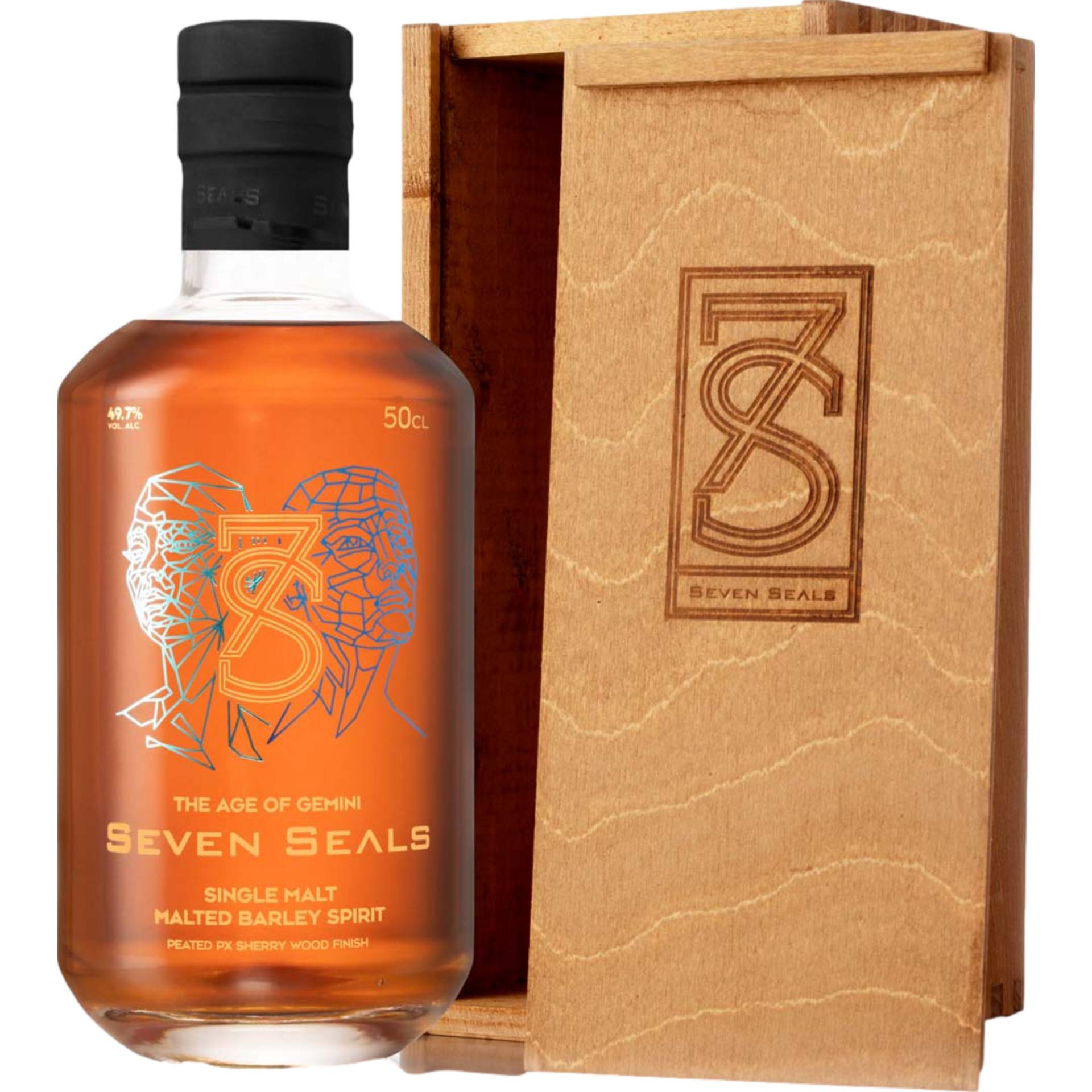 Seven Seals The Age of Gemini Single Malt Whisky, Schweiz, 0,5 L, 49,7 % Vol., Spirituosen Seven Seals The Age of Gemini Single Malt Whisky, Schweiz, 0,5 L, 49,7 % Vol., Spirituosen von 7 Seals Innovation AG, Stanstaderstraße 90, CH-6370 Stans