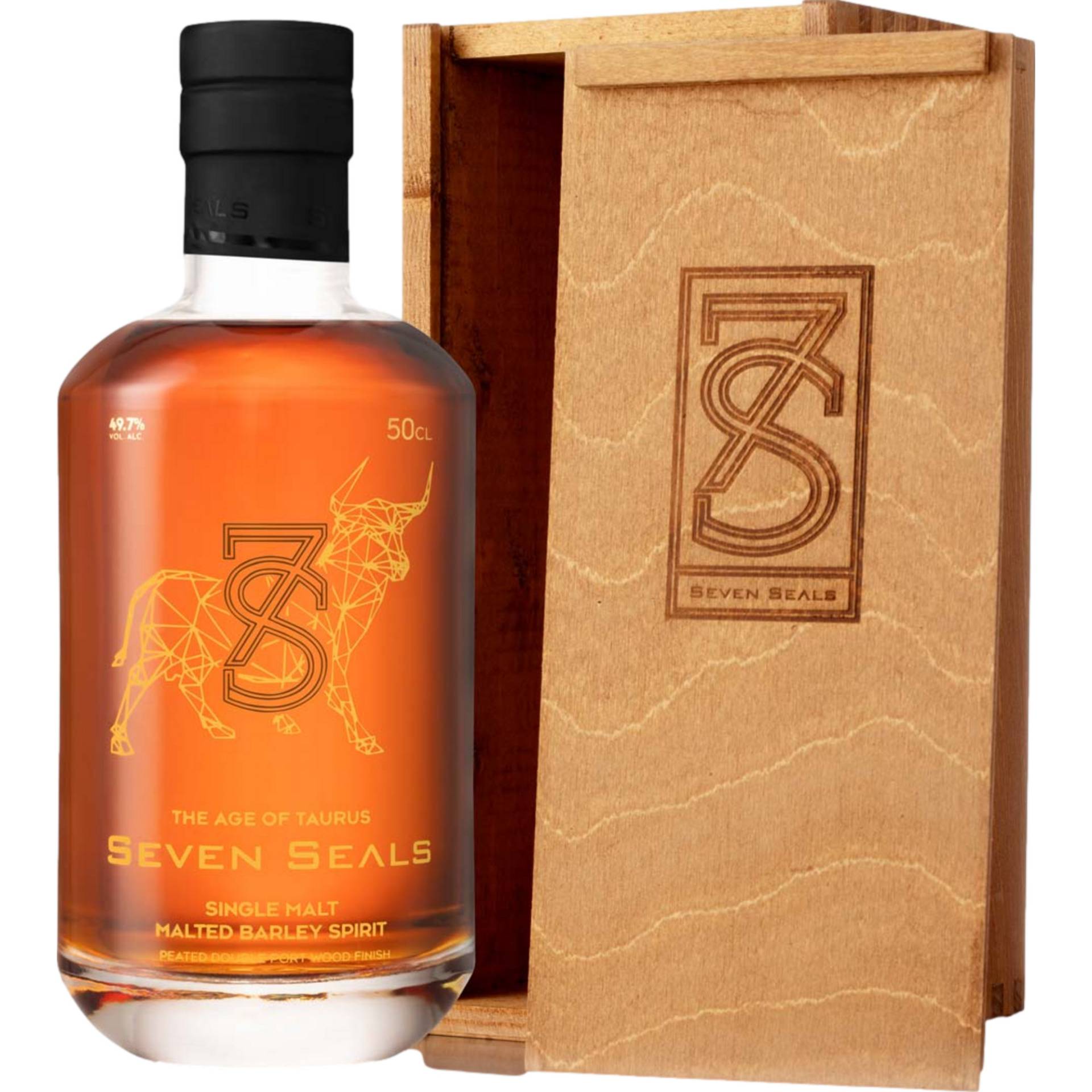 Seven Seals The Age of Taurus Single Malt Whisky, Schweiz, 0,5 L, 49,7 % Vol., Spirituosen von 7 Seals Innovation AG, Stanstaderstraße 90, CH-6370 Stans