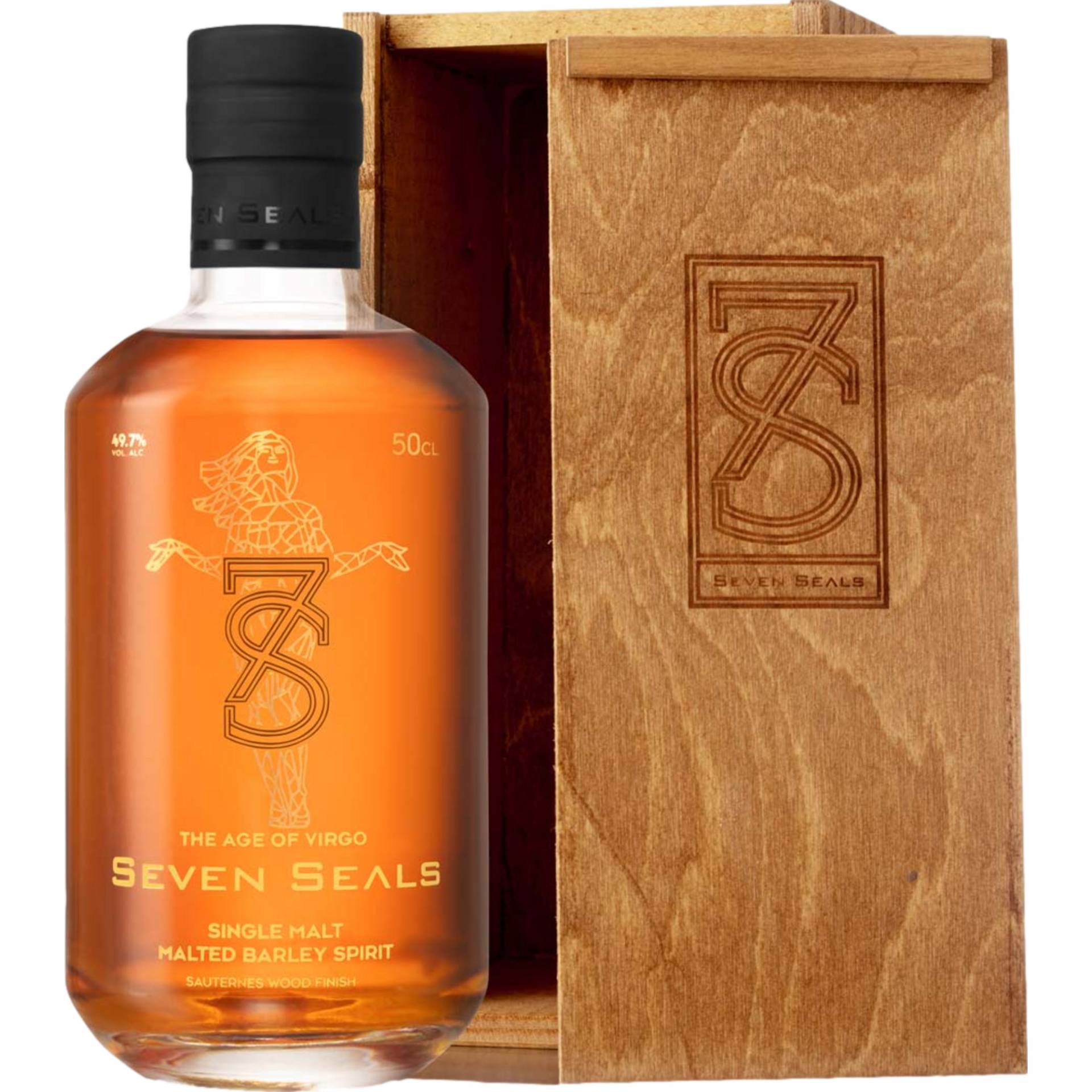 Seven Seals The Age of Virgo Single Malt Whisky, Schweiz, 0,5 L, 49,7 % Vol., Spirituosen von 7 Seals Innovation AG, Stanstaderstraße 90, CH-6370 Stans