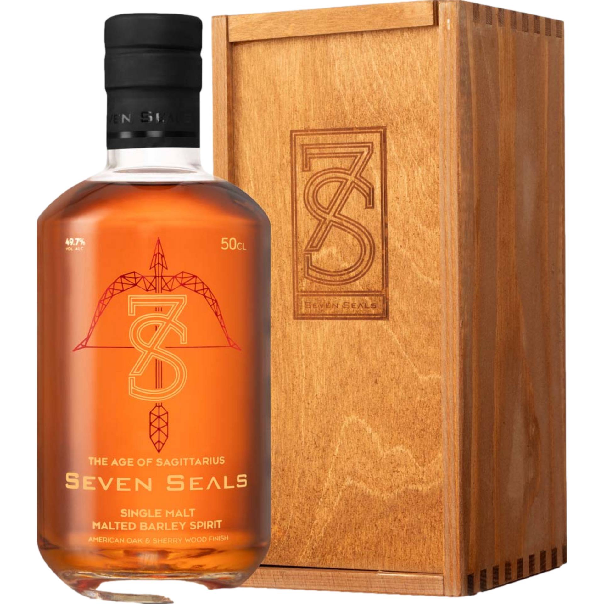 The Age of Sagittarius Single Malt Whisky, Schweiz, 0,5 L, 49,7 % Vol., Spirituosen The Age of Sagittarius Single Malt Whisky, Schweiz, 0,5 L, 49,7 % Vol., Spirituosen von 7 Seals Innovation AG, Stanstaderstraße 90, CH-6370 Stans
