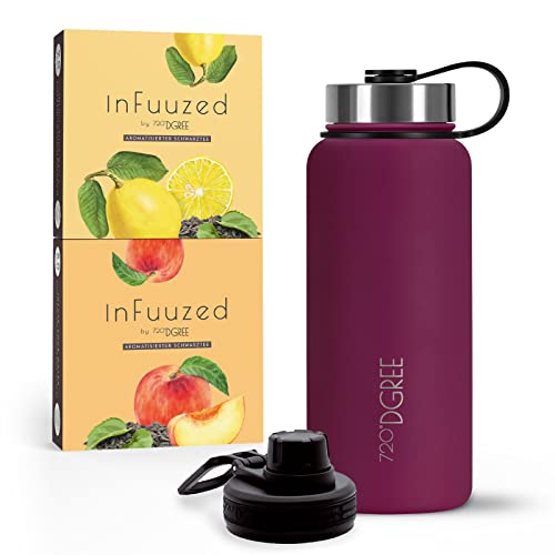 720°DGREE Eistee to go "InFuuzed" 2x 25 Beutel für mind. 25l + Thermo Trinkflasche 950ml "noLimit" - Das Erfrischungsgetränk Ohne Zucker & Kalorien - Lecker leichte Alternative zu Eis Tee, Softdrinks 720°DGREE Eistee to go "InFuuzed" 2x 25 Beutel für mind. 25l + Thermo Trinkflasche 950ml "noLimit" - Das Erfrischungsgetränk Ohne Zucker & Kalorien - Lecker leichte Alternative zu Eis Tee, Softdrinks von 720°DGREE
