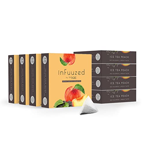 720°DGREE "InFuuzed" Geschmack Eistee Pfirsich - 160 Beutel mind. 80 Liter - Kein Zuckerzusatz, Ohne Kalorien - Natürlich lecker für Deine Trinkflasche: Die Getränke Alternative zu Eistee, Limonade von 720°DGREE