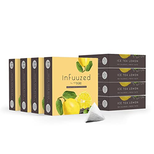 720°DGREE "InFuuzed" Geschmack Eistee Zitrone - 160 Beutel mind. 80 Liter - Kein Zuckerzusatz, Ohne Kalorien - Natürlich lecker für Deine Trinkflasche: Die Getränke Alternative zu Eistee, Limonade von 720°DGREE