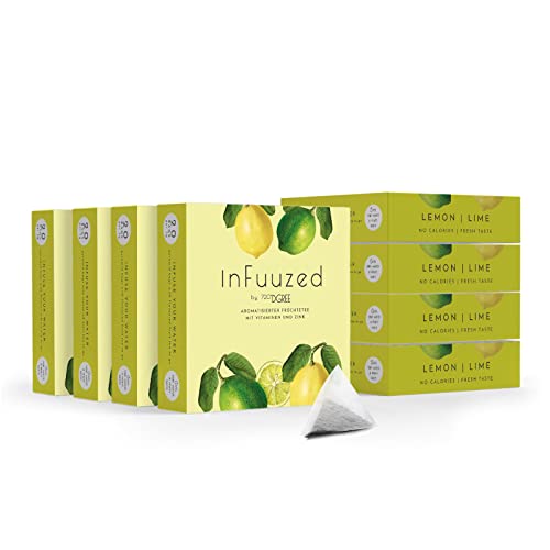 720°DGREE "InFuuzed" Geschmack Zitrone-Limette - 160 Beutel mind. 80 Liter - Kein Zuckerzusatz, Ohne Kalorien - Natürlich lecker für Deine Trinkflasche: Die Getränke Alternative zu Eistee, Limonade von 720°DGREE