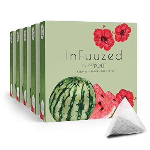 720°DGREE "InFuuzed" Geschmack Melone - 100 Beutel mind. 50 Liter - Kein Zuckerzusatz, Ohne Kalorien - Natürlich lecker für Deine Trinkflasche: Die Getränke Alternative zu Eistee, Limonade, Sirup von 720°DGREE