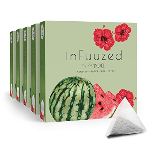 720°DGREE "InFuuzed" Geschmack Melone - 100 Beutel mind. 50 Liter - Ohne Zuckerzusatz, Keine Kalorien - Natürlich lecker für Deine Trinkflasche: Die Getränke Alternative zu Eistee, Limonade, Sirup von 720°DGREE