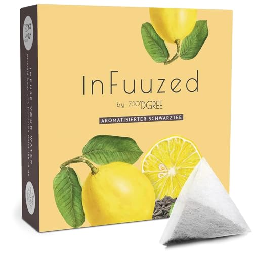 720°DGREE "InFuuzed" Geschmack Eistee Zitrone - 25 Beutel mind. 12,5 Liter - Kein Zuckerzusatz, Ohne Kalorien - Natürlich lecker für Deine Trinkflasche: Die Getränke Alternative zu Eistee, Limonade 720°DGREE "InFuuzed" Geschmack Eistee Zitrone - 25 Beutel mind. 12,5 Liter - Kein Zuckerzusatz, Ohne Kalorien - Natürlich lecker für Deine Trinkflasche: Die Getränke Alternative zu Eistee, Limonade von 720°DGREE
