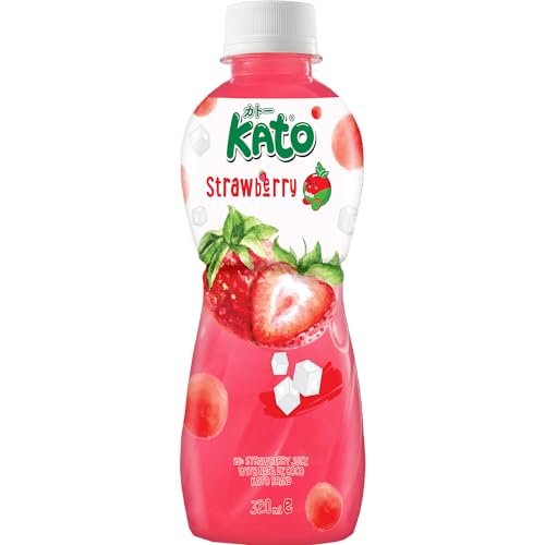 KATO - Erdbeeresaft mit Nata de Coco - 1 X 320 ML von 8719965038370