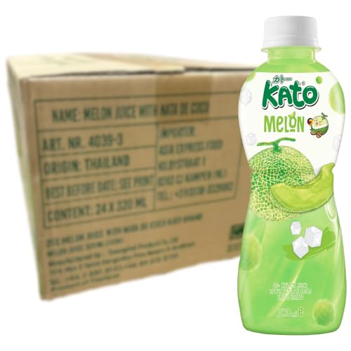 KATO - Melonensaft mit Nata de Coco - 24 X 320 ML - Multipack von 8719965038370