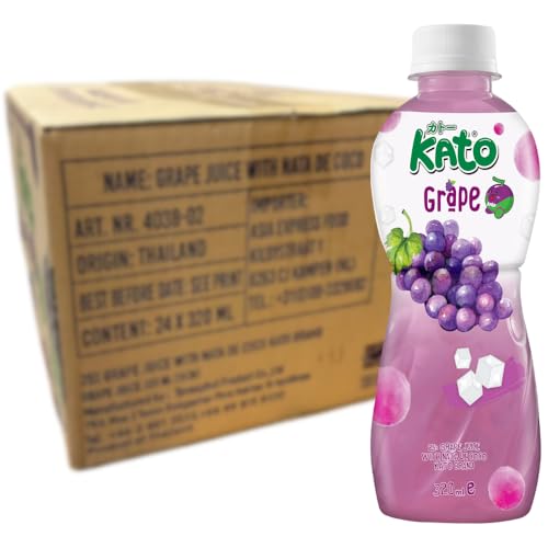 KATO - Traube Saft mit Nata de Coco - 24 X 320 ML - Multipack KATO - Traube Saft mit Nata de Coco - 24 X 320 ML - Multipack von KATO