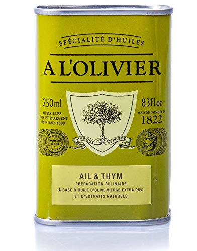 A L'Olivier - Olivenöl mit Knoblauch & Thymian , 250 ml A L'Olivier - Olivenöl mit Knoblauch & Thymian , 250 ml von A L'Olivier