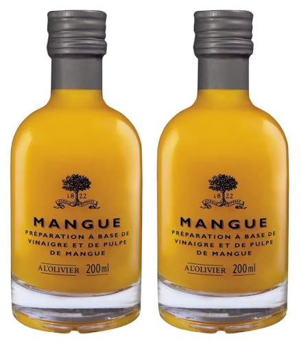 A l'Olivier - 2er-Set Fruchtessig mit Mango (Mangue) - 2 x 200 ml von A l'Olivier