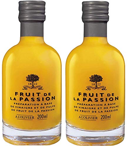 A l'Olivier - 2er-Set Fruchtessig mit Passionsfrucht (Fruit de la Passion) - 2 x 200 ml von A L'Olivier