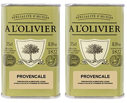 A l'Olivier - 2er-Set Provence Olivenöl mit Kräutern der Provence (Provencale) - 2 x 250 ml von A l'Olivier