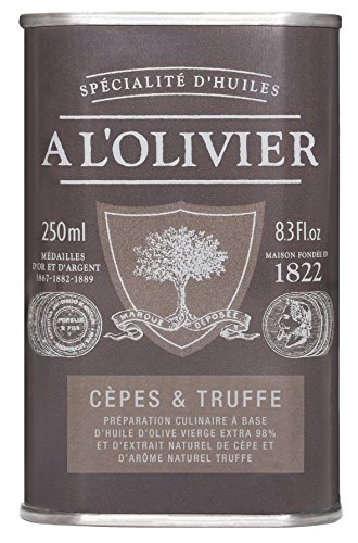 A l'Olivier - Olivenöl mit Steinpilzen & Trüffel - 25 cl A l'Olivier - Olivenöl mit Steinpilzen & Trüffel - 25 cl von A l'Olivier