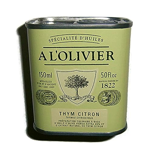 Olivenöl mit Zitronenthymian, aromatisiertes Olivenöl aus Frankreich, A L'OLIVIER, 150ml Metalldose von A L'Olivier