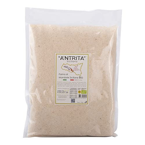 A'Ntrita® - Mandelmehl Bio 1 kg - 100% Italienisch - Hergestellt in Sizilien von A'Ntrita