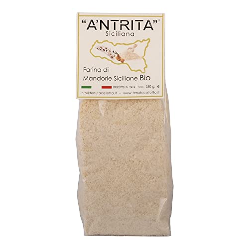 A'Ntrita® - Mandelmehl Bio 250 g - 100% Italienisch - Hergestellt in Sizilien von A'Ntrita