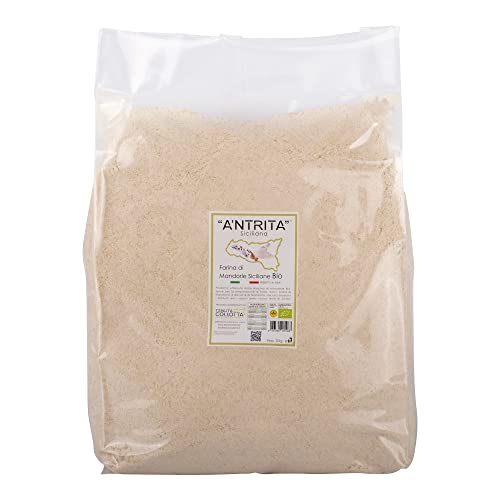 A'Ntrita® - Mandelmehl Bio 3 kg - 100% Italienisch - Hergestellt in Sizilien von A'Ntrita