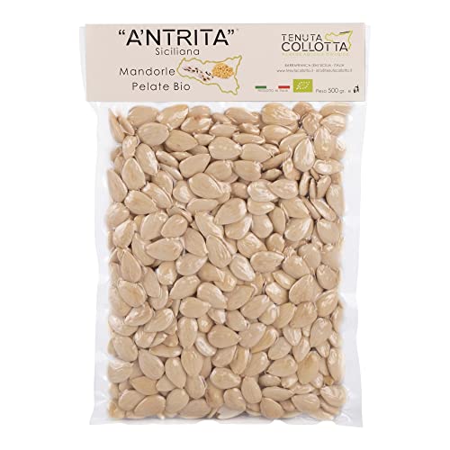 A'Ntrita® - Mandeln Blanchiert Bio 500 g - 100% Italienisch - Hergestellt in Sizilien von A'Ntrita