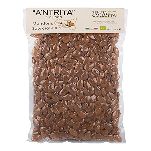 A'Ntrita® - Mandeln Geschälte Bio 1 Kg - 100% Italienisch - Hergestellt in Sizilien von A'Ntrita