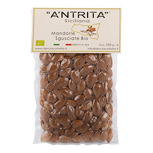 A'Ntrita® - Mandeln Geschälte Bio 250 g - 100% Italienisch - Hergestellt in Sizilien von A'Ntrita
